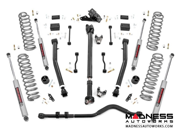 Jeep Wrangler JL Suspension Lift Kit w/Coils & Adjustable Control Arms - Stage 2 - 3.5" Lift